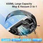 Smart Robot Vacuum Mop Combo with 5000Pa Suction