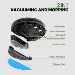 Magshion 2-in-1 Smart Robot Vacuum and Mop