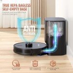 Loorow 3-in-1 Robot Vacuum Mop with Self-Emptying