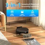 Betboyles Robot Vacuum and Mop Combo, WiFi Enabled