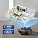 Bagotte 3-in-1 Robot Vacuum and Mop Combo
