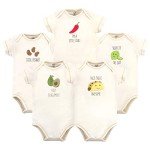 Organic Cotton Baby Bodysuits for 3-6 Months