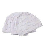 Organic Cotton Baby Cap and Mitten Set - White