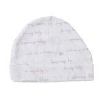 Organic Cotton Baby Cap and Mitten Set - White