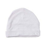 Organic Cotton Baby Cap and Mitten Set - White