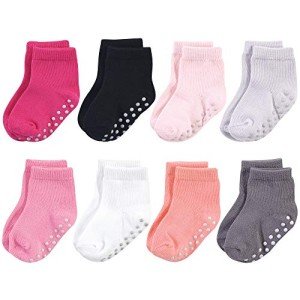 Organic Cotton Baby Socks with Non-Skid Grippers