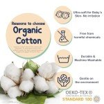 12 Pairs Organic Cotton Baby Socks, Unisex 0-6 Months