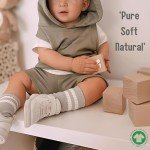 Organic Cotton Baby Grip Ankle Socks - 6 Pairs