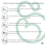 Organic Cotton Baby Grip Ankle Socks - 6 Pairs