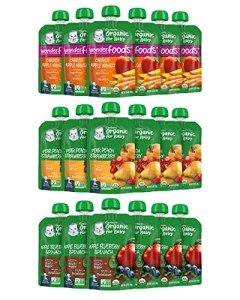 Organic Baby Food Pouches Variety Pack - Set of 18