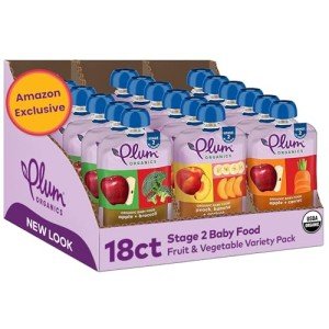 Plum Organics Stage 2 Organic Baby Food Variety Pack