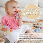 Organic Baby Teething Toy with Silicone and Wood