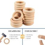 Organic Baby Teething Toy with Silicone and Wood