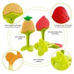 NASHRIO Organic Silicone Teething Toys - Pack of 6