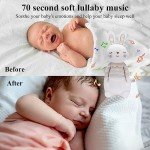 COTTONEBEBE Organic Stuffed Animal with Lullaby Music