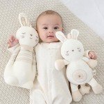 COTTONEBEBE Organic Stuffed Animal with Lullaby Music