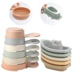 Floating Bath Boats Set with Bathing Spoon