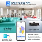 Olsen & Smith Smart Robot Vacuum Mop, 6500Pa Suction