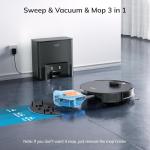 EASINE S20 Robot Vacuum Mop with Self-Empty Station