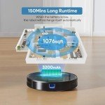 Bagotte Robot Vacuum Mop with Strong Suction