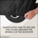 Heavy Duty Waterproof Mobility Scooter Cover - Black