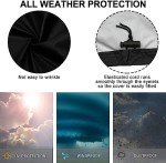 Heavy-Duty Waterproof Mobility Scooter Cover, Black