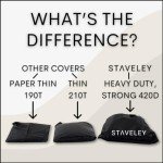 Heavy Duty Waterproof Mobility Scooter Cover - Black
