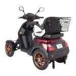 Green Power JH500 4-Wheel Electric Mobility Scooter Red