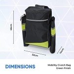 Biscay Green Mobility Scooter Crutch Bag