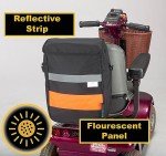Fluorescent Zipped Shopping Bag for Mobility Scooters