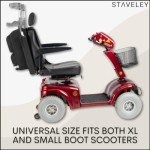 XL Crutch Bag for Mobility Scooters - Black