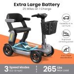 Paiseec S3 Folding Electric Mobility Scooter for Adults