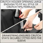 XL Crutch Bag for Mobility Scooters - Black