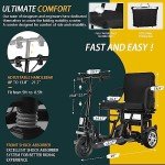 WISGING Folding Electric 3-Wheel Mobility Scooter