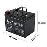 Reliable Pair of 12V 36Ah Gel Batteries for Scooters