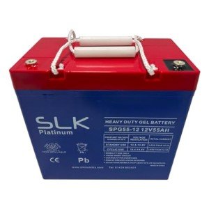 SLK Platinum 12V 55Ah Mobility Scooter Batteries - Pair