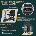 WISGING Folding Electric 3-Wheel Mobility Scooter