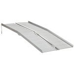 HOMCOM 6ft Folding Aluminum Wheelchair Ramp