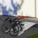 HOMCOM 6ft Folding Aluminum Wheelchair Ramp