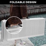 HOMCOM 6ft Folding Aluminum Wheelchair Ramp