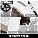 HOMCOM 6ft Folding Aluminum Wheelchair Ramp
