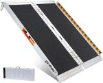 4FT Foldable Aluminum Wheelchair Ramp for Home