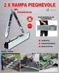 VOUNOT Folding Ramp for Moto Access 400kg