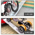 2-Pack Steel Foldable Loading Ramp for Mobility Vehicles
