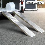 Heavy Duty Galvanized Steel Loading Ramps - 400kg Capacity