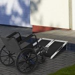 HOMCOM Portable Folding Aluminium Wheelchair Ramp