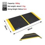 Portable Anti-Slip Wheelchair Ramp for Steps