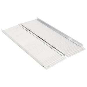 Foldable 2FT Aluminum Wheelchair Ramp with Non-Skid Surface