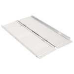 Foldable 2FT Aluminum Wheelchair Ramp with Non-Skid Surface