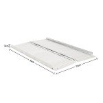 Foldable 2FT Aluminum Wheelchair Ramp with Non-Skid Surface